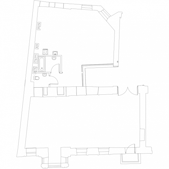 Однокомнатная квартира 150.2 м²
