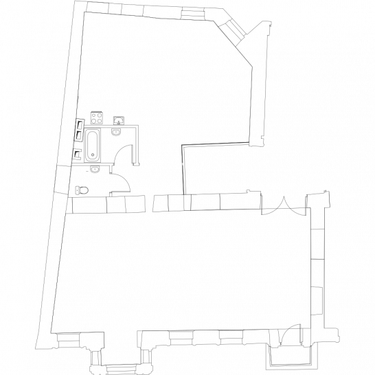 Однокомнатная квартира 148.4 м²